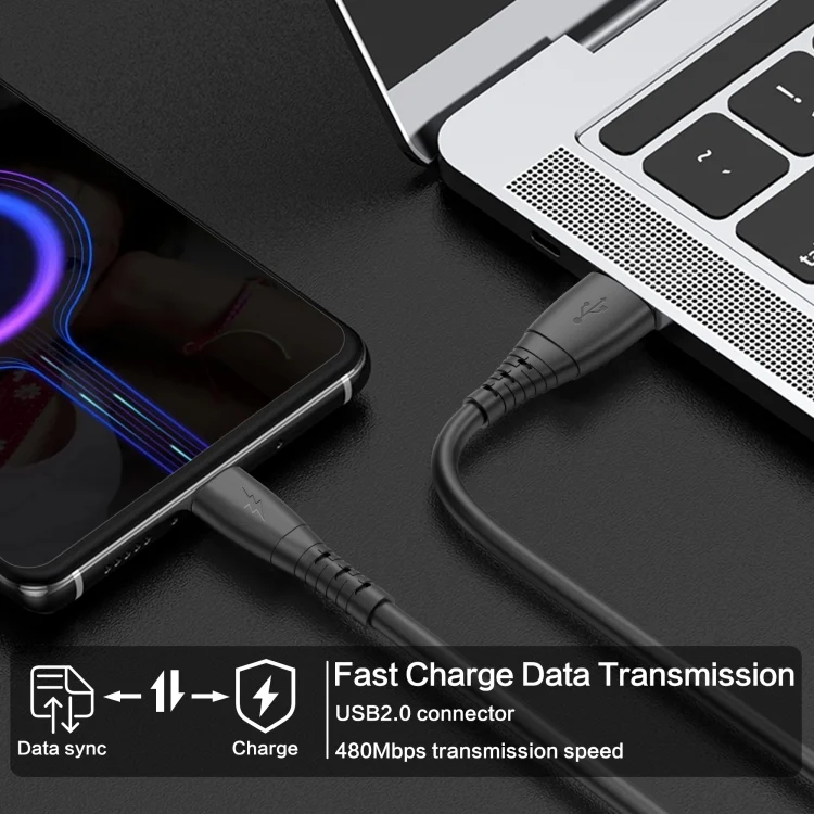 EDA002997201A_6.webp 3A Type-C / USB-C Spring Charging Data Cable, Type-C - Image 7