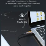 awei CL-125T Type-C / USB-C to Type-C / USB-C Fast Charging Data Cable, Length: 1m - Image 6