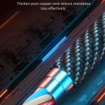 awei CL-972 Type-C / USB-C + 8 Pin + Micro USB 3 In 1 Fast Charging Data Cable, Length: 1.2m - Image 4