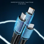 awei CL-972 Type-C / USB-C + 8 Pin + Micro USB 3 In 1 Fast Charging Data Cable, Length: 1.2m - Image 5