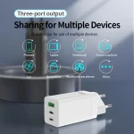 awei PD9 65W GaN Fast Charging Travel Charger, EU Plug - Image 5