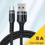 6A Woven Style USB Charging Cable, Cable Length: 1m, USB-C / Type-C - Image 7