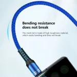 6A Woven Style USB Charging Cable, Cable Length: 1m, USB-C / Type-C - Image 5