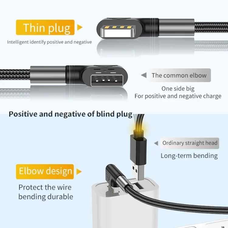 EDA003118301_B2.webp 3A USB-C/Type-C to 8 Pin Double Elbow Charging Cable, 0.5m, 1m, 2m, 3m - Image 3