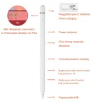 JD50 Bluetooth Active Stylus Pencil with Palm Rejection for iPad After 2018 Version - Image 4