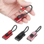 2 in 1 USB-C / Type-C to USB-C / Type-C 3.5mm Jack Audio Adapter Cable, Black, Rose Gold - Image 4