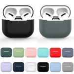 Wireless Earphone Silicone Protective Case, Midnight Blue, Dark Green, Lavender Grey, White, Mint Green, Light Purple, Pink, Black, Red, Grey, Matcha Green, Sky Blue - Image 2