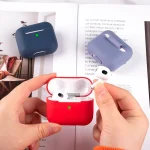 Wireless Earphone Silicone Protective Case, Midnight Blue, Dark Green, Lavender Grey, White, Mint Green, Light Purple, Pink, Black, Red, Grey, Matcha Green, Sky Blue - Image 4