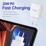 DUZZONA T3 PD 20W Single Port Travel Charger, EU Plug, T3 EU Plug - Image 2