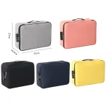 Large Capacity Multi-layers Foldable Fabric Document Storage Bag, Two Layers-Unlocked, Two Layers-Locked, Three Layers-Unlocked, Three Layers-Locked - Image 2