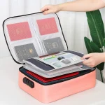 Large Capacity Multi-layers Foldable Fabric Document Storage Bag, Two Layers-Unlocked, Two Layers-Locked, Three Layers-Unlocked, Three Layers-Locked - Image 6