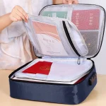 Multifunctional Thickened Large-capacity Document Storage Bag, Single Layer, Three Layers with Card Slot - Image 7