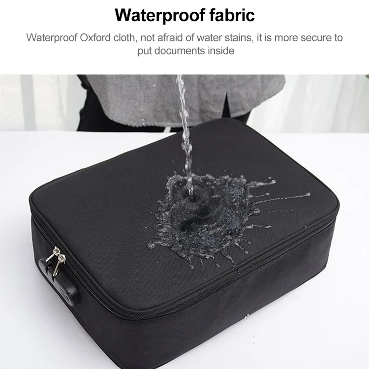 EDA003255203_B3.webp Multifunctional Thickened Large-capacity Document Storage Bag, Three Layers with Password Lock - Image 4
