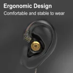 KZ-EDX PRO Dynamic HiFi In-Ear Sports Music Headphones, With Microphone, Without Microphone - Image 3