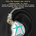 KZ-ESX 12MM Dynamic Subwoofer Sports In-Ear HIFI Headphones, With Microphone, Without Microphone - Image 6