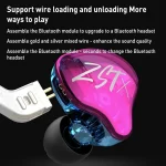 KZ-ZST X Ring Iron Hybrid Driver In-Ear Noise Cancelling Earphone, With Microphone, Without Microphone - Image 6