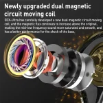 KZ-EDX Ultra Dual Magnetic Dynamic In-Ear Headphones, With Microphone, Without Microphone - Image 2