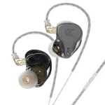 KZ-DQ6S Three-Unit Dynamic Subwoofer In-Ear Headphones, With Microphone, Without Microphone