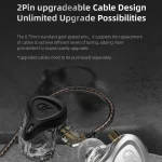 GK G5 Dynamic Subwoofer HiFi In-Ear Headphones, With Microphone, Without Microphone - Image 3