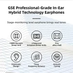 GK GSE Ten-Unit Coil Iron Subwoofer HIFI In-Ear Headphones, With Microphone, Without Microphone - Image 2
