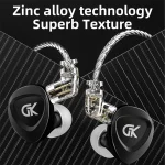 GK GSE Ten-Unit Coil Iron Subwoofer HIFI In-Ear Headphones, With Microphone, Without Microphone - Image 5