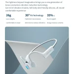 Sanag A7 Bone Conduction Portable Sports Bluetooth Headset, A7S (White), A7S (Black), A7S (White Blue) - Image 3