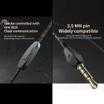 QKZ AK2 Sports In-ear Wired HiFi Sound Heavy Bass 3.5mm Earphone with Mic - Image 6