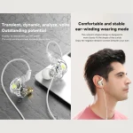 QKZ DMX Sports In-ear HIFI 3.5mm Wired Control Earphone with Mic - Image 6