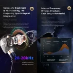 QKZ SK8 3.5mm Sports In-ear Dynamic HIFI Monitor Earphone with Mic - Image 3