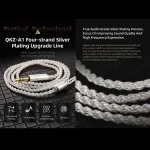 QKZ A1 Four-strand Silver-plated Wired Earphone - Image 4