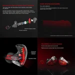 QKZ VK5 In-ear Dynamic Subwoofer Wire-controlled HiFi Sports Earphone with Mic - Image 4