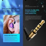 QKZ ZEN In-ear Subwoofer Wire-controlled Music Running Sports Earphone with Mic - Image 7