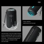 HOPESTAR P39 Outdoor Waterproof RGB Light Wireless Bluetooth Speaker - Image 4