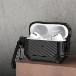 Carbon Brazing Dimension TPU+PC Headphone Protective Cover with Switch Lock & Carabiner, For AirPods Pro - Image 4