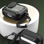 Two-Tone Printed Earphone Case with Switch Lock & Carabiner, For AirPods 1/2, For AirPods Pro - Image 4