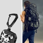 Two-Tone Printed Earphone Case with Switch Lock & Carabiner, For AirPods 1/2, For AirPods Pro - Image 7