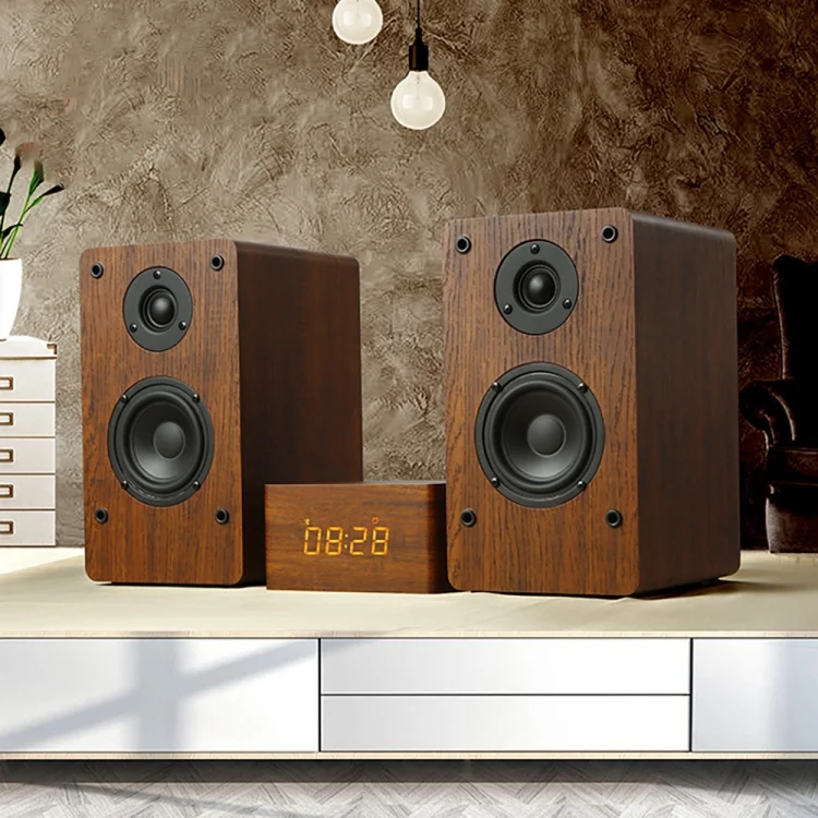D1 Coaxial Card Bluetooth Wooden Desktop Speaker
