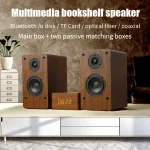 D1 Coaxial Card Bluetooth Wooden Desktop Speaker - Image 2