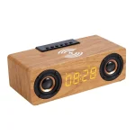 K1 Multifunctional Desktop Wooden Bluetooth Speaker Wireless Loudspeaker - Image 2