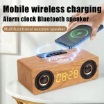 K1 Multifunctional Desktop Wooden Bluetooth Speaker Wireless Loudspeaker - Image 3