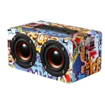 M5 Multifunctional Desktop Wooden Bluetooth Speaker Wireless Loudspeaker - Image 2