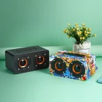 M5 Multifunctional Desktop Wooden Bluetooth Speaker Wireless Loudspeaker - Image 7