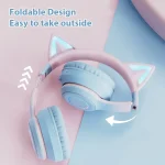 BT029C RGB Dual Modes Cat Ear Wireless Bluetooth Headphone - Image 5