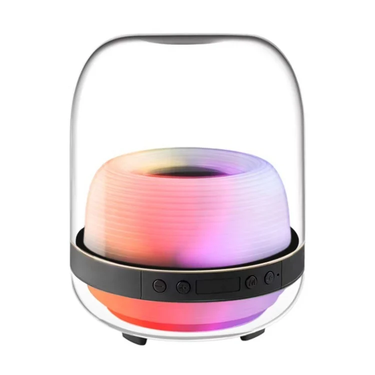 L20 15W Transparent Luminous 6D Stereo Wireless Bluetooth Speaker, Black