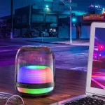 L20 15W Transparent Luminous 6D Stereo Wireless Bluetooth Speaker, Black - Image 6