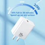 REMAX RP-U5 Extreme 2 Series 20W PD Charger + 1m USB-C / Type-C to 8 Pin Fast Charge Data Cable Set, CN Plug, EU Plug, US Plug - Image 3