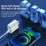 REMAX RP-U68 20W USB+USB-C/Type-C Dual Interface Fast Charger Set, CN Plug, EU Plug, UK Plug, US Plug - Image 4