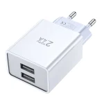 TOTU Joe Series Dual USB Ports Travel Charger, EU Plug, UK Plug - Image 2