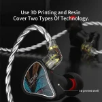 CVJ Angel Wings Hybrid Technology HiFi Music Wired Earphone, No Mic, With Mic - Image 3