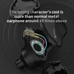CVJ Mirror Hybrid Technology HiFi Music Wired Earphone, No Mic, With Mic - Image 4